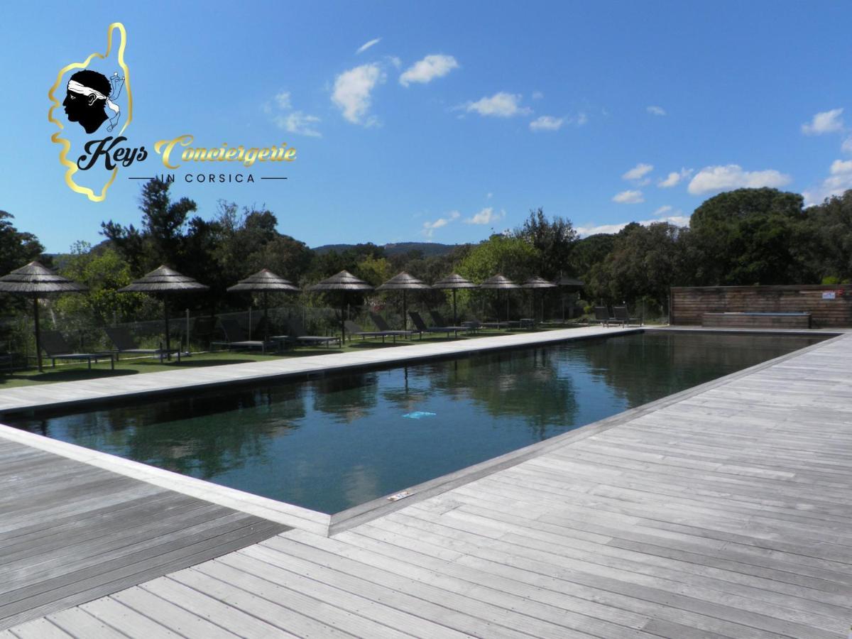 Résidence Cala Sultana 4 pers avec Piscine CHAUFEE- accès privé à la Plage de SANTA GIULIA Porto Vecchio Exterior foto