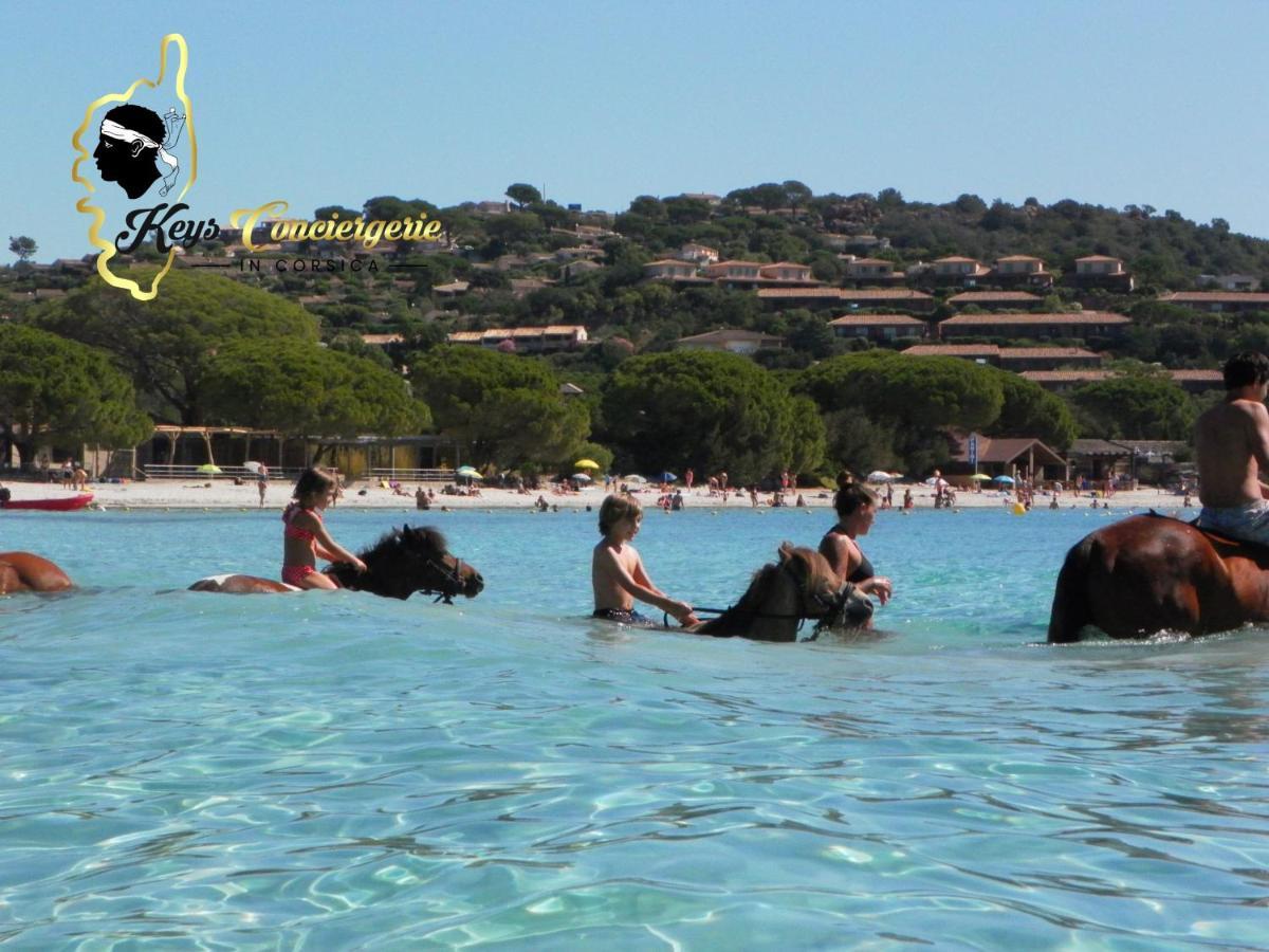 Résidence Cala Sultana 4 pers avec Piscine CHAUFEE- accès privé à la Plage de SANTA GIULIA Porto Vecchio Exterior foto